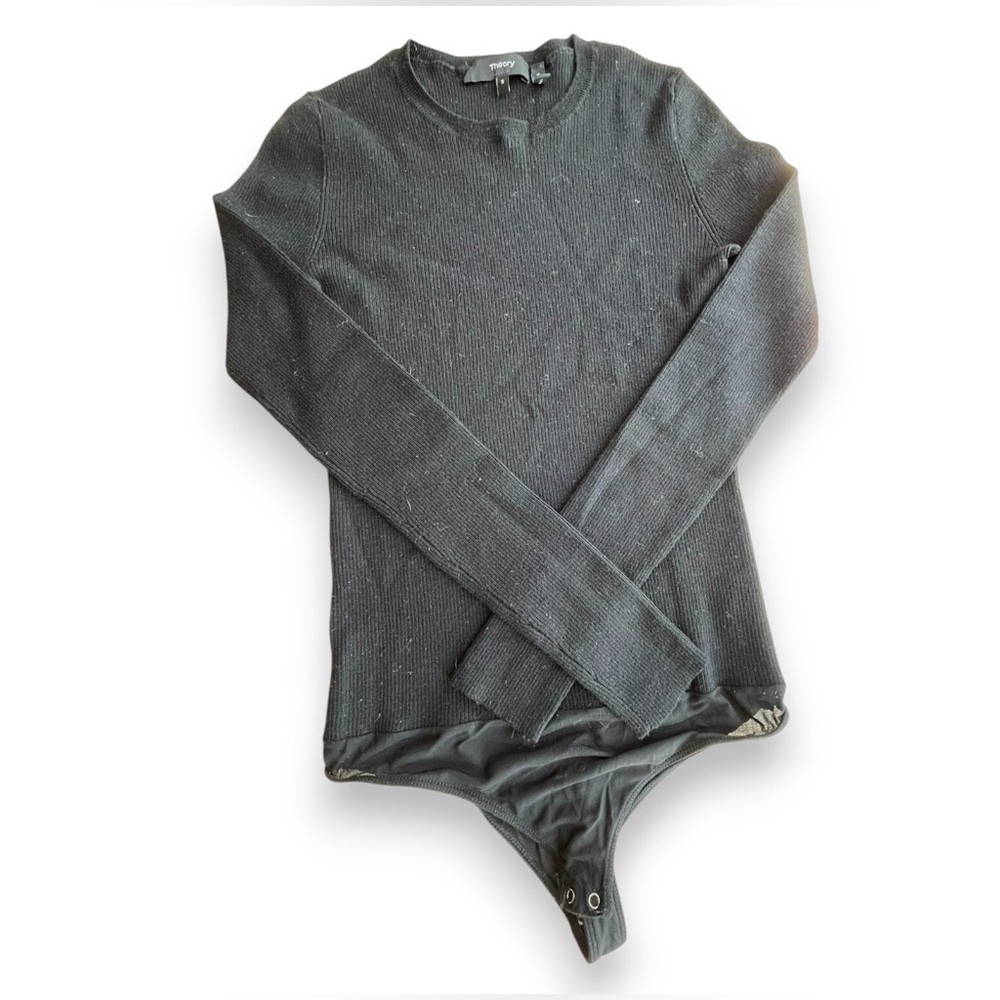 Theory wool-blend sweater bodysuit - Picture 2 of 2